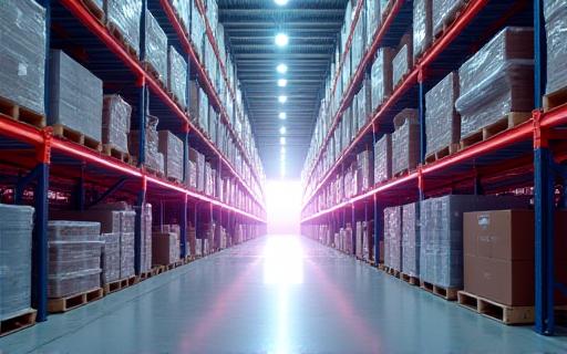 Modern warehouse optimization visual